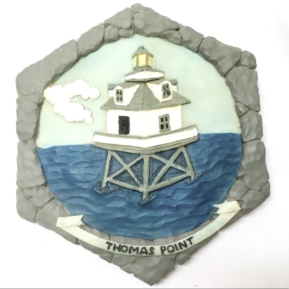 Thomas Point, MD Lighthouse Souvenir Plaque
